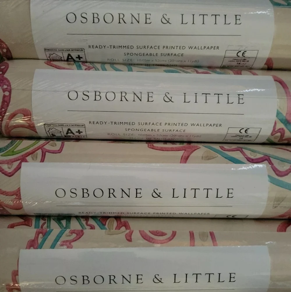 Osborne & Little NIZAM Grand Tour Collection Wallpaper Paisley Motif England NEW